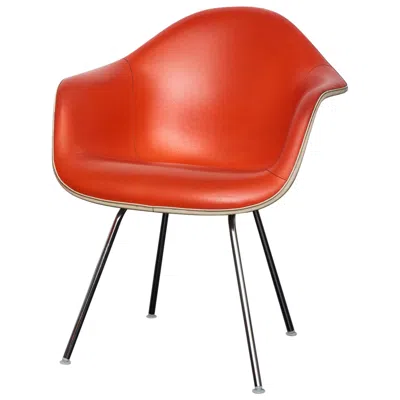 Pre-owned Charles And Ray Eames Dax Chair By Herman Miller, 70s In Red