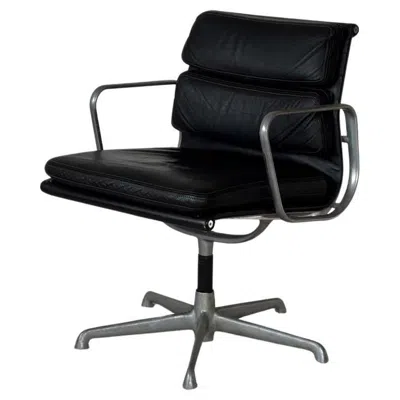 Pre-owned Charles And Ray Eames Ea208 Soft Pad Chair Historical Icf Edition 1973 By Charles Eames In Black
