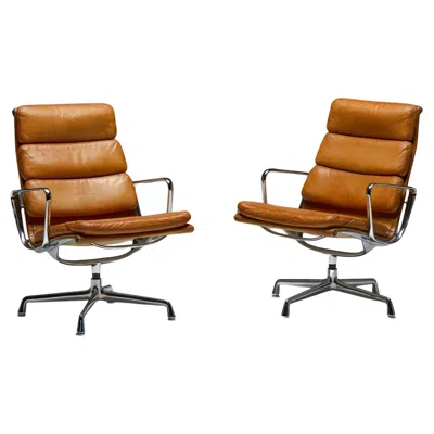Pre-owned Charles And Ray Eames Ea216 Soft Pad Chair By , Usa, 1969 In Brown
