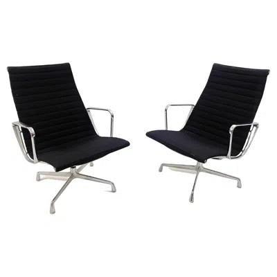 Pre-owned Charles And Ray Eames Eames Desk Chair Ea 117 By Herman Miller, 1990s - 3 Available In Black