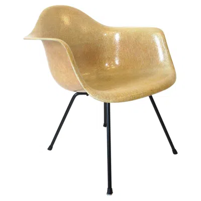 Pre-owned Charles And Ray Eames Eames Early Rope Edge Lounge Chair For Herman Miller In Sand