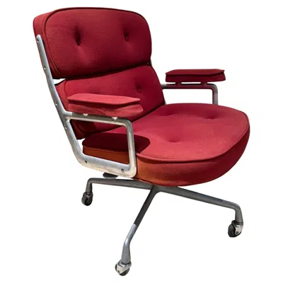 Pre-owned Charles And Ray Eames Eames Executive Chair Time-life Lobby Chair Herman Miller Mid Century In Red