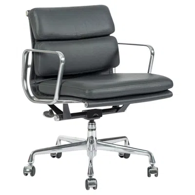 Pre-owned Charles And Ray Eames Eames For Herman Miller Gray Leather Office Chair 2000s