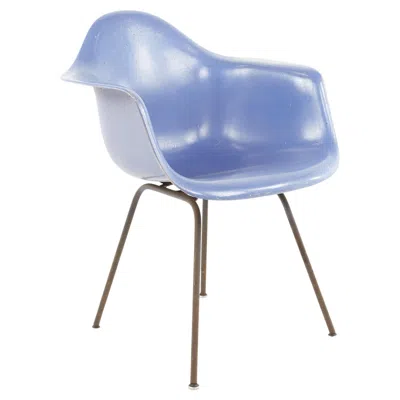 Pre-owned Charles And Ray Eames Eames For Herman Miller Mid Century Fiberglass Shell Blue Chair