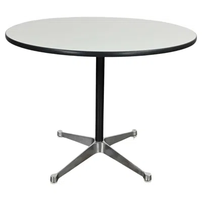 Pre-owned Charles And Ray Eames Eames Herman Miller Mcm Aluminum Group Tables Contract Base Black & White