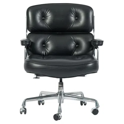 Pre-owned Charles And Ray Eames Eames Herman Miller Time Life Black Leather Office Chair 2017
