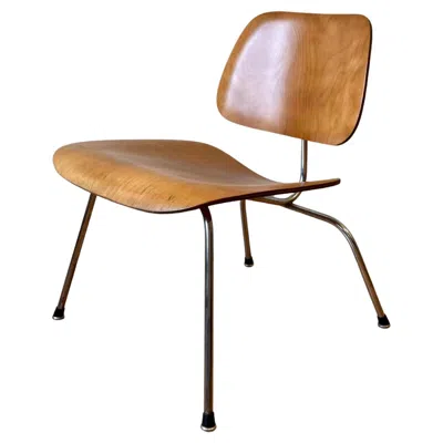 Pre-owned Charles And Ray Eames Eames Molded Plywood Lounge Chair Metal Base (lcm), 1950s In Brown