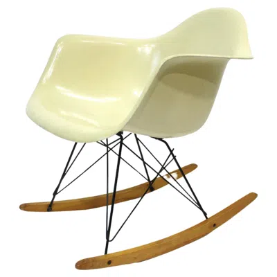 Pre-owned Charles And Ray Eames Eames Rar Rocking Armchair For Herman Miller In Brown