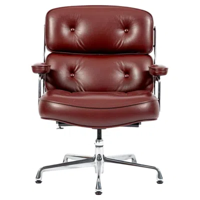 Pre-owned Charles And Ray Eames Eames Time Life Executive Lobby Chair By Herman Miller, Red Leather