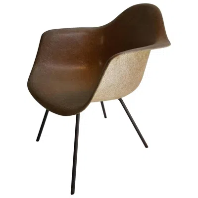 Pre-owned Charles And Ray Eames Early 2nd Generation  Arm Shell Chair In Brown