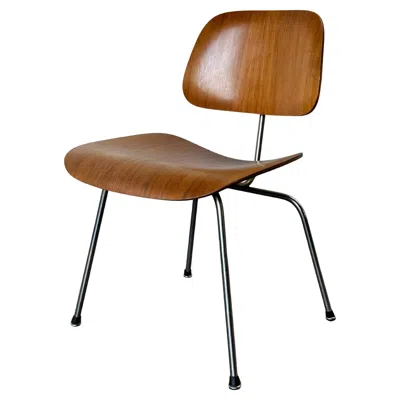 Pre-owned Charles And Ray Eames Early Eames Dcm Dining Chair By Herman Miller, 1950s Edition In Brown