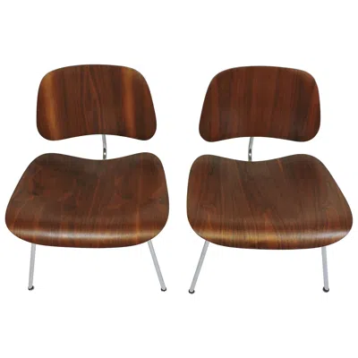 Pre-owned Charles And Ray Eames Early First Edition Eames Walnut Lcm Chair For Evans In Brown