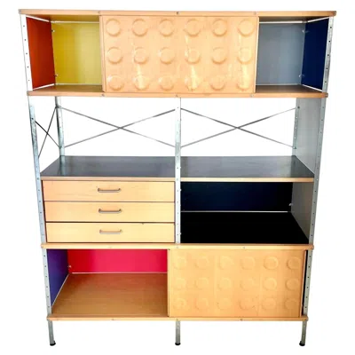 Pre-owned Charles And Ray Eames Charles & Ray Eames Esu 400 Storage Unit, 1994 Usa In Brown