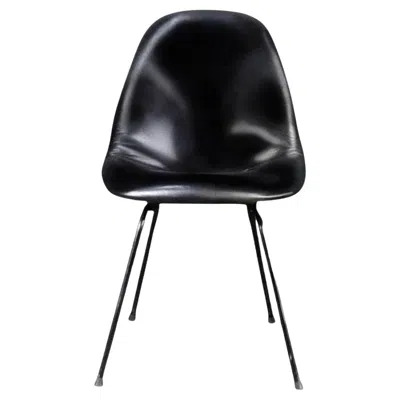 Pre-owned Charles And Ray Eames For Herman Miller Dkx-1 Chair, Black Leather, H-base, 1955