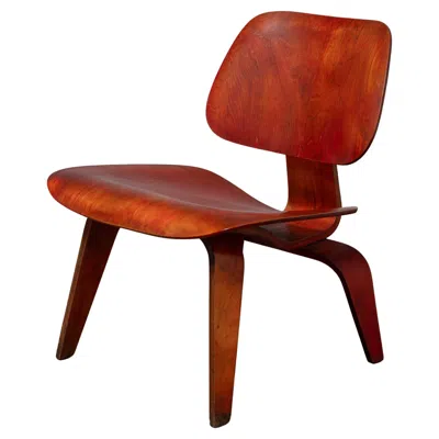 Pre-owned Charles And Ray Eames For Herman Miller Early Aniline Dye Red Lcw Chair 1950s