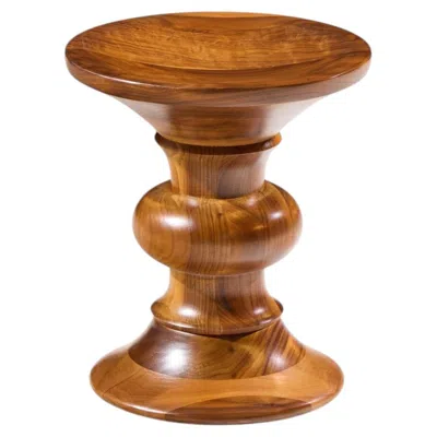 Pre-owned Charles And Ray Eames Charles & Ray Eames For Herman Miller Mid Century Walnut Time Life Stool In Brown