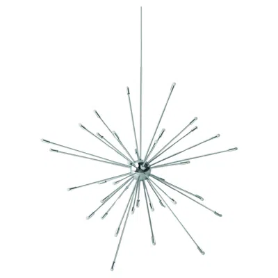 Pre-owned Charles And Ray Eames Galaxy Aluminium 100 Cm Pendant Lamp By Cassina In Transparent