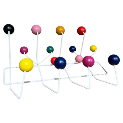 Pre-owned Charles And Ray Eames Hang-it-all Coat Rack Originally  Modern Production In Brown