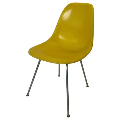 Pre-owned Charles And Ray Eames Herman Miller Eames Fiberglass Dining Chair In Brilliant Yellow