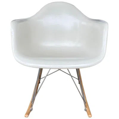 Pre-owned Charles And Ray Eames Herman Miller Eames Rar Rocker In Parchment In Gray