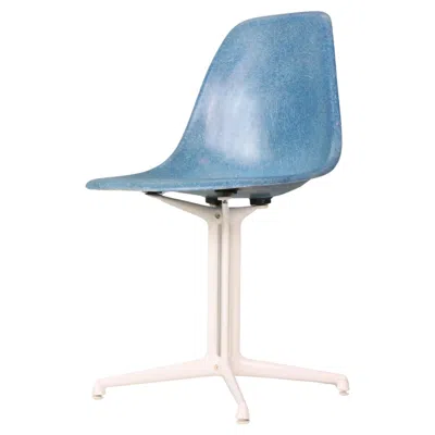Pre-owned Charles And Ray Eames Charles & Ray Eames "la Fonda" Blue Fiberglass Chairs Herman Miller