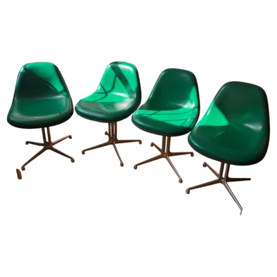 Pre-owned Charles And Ray Eames La Fonda Side Chair By  For Herman Miller In Blue
