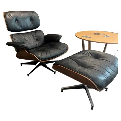 Pre-owned Charles And Ray Eames Charles & Ray Eames, Lounge Chair And Ottoman '2' In Brown