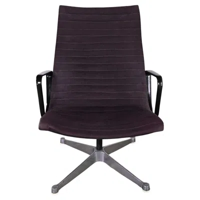 Pre-owned Charles And Ray Eames Mcm Charles & Ray Eames For Herman Miller Aluminum Group High Back Chair In Black