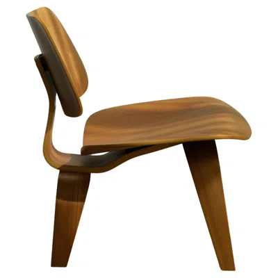 Pre-owned Charles And Ray Eames Mid 2000s Eames Lcw Lounge Chair For Herman Miller, Usa In Walnut. In Brown