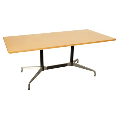 Pre-owned Charles And Ray Eames Mid Century Modern Herman Miller Charles & Ray Eames Ash Conference Dining Table In Brown