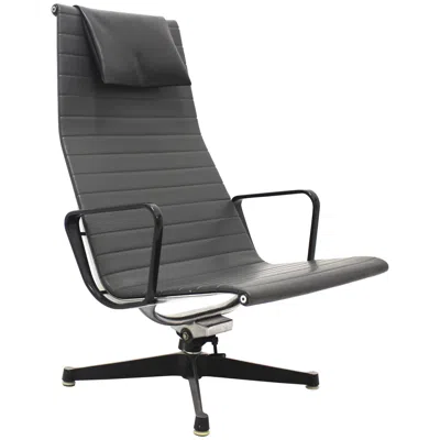 Pre-owned Charles And Ray Eames Mid Century Modern Vintage Aluminum Office Desk Chair Ray & Charles Eames 1958 In Black