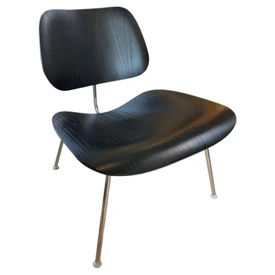 Pre-owned Charles And Ray Eames Molded Plywood Lounge Chair Metal Base (lcm) For Herman Mi In Brown