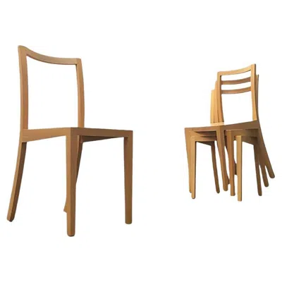 Pre-owned Charles And Ray Eames Set Of 4 Vintage Wooden Dining Chairs From Sirch, Bitzer, 1990s In Brown