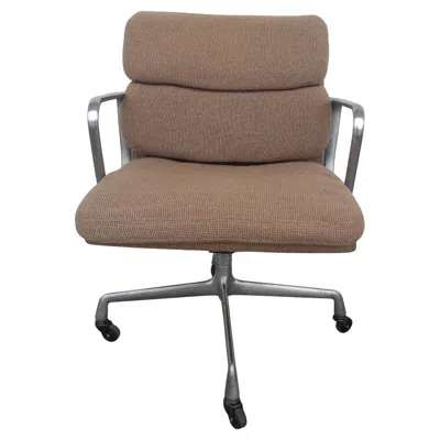 Pre-owned Charles And Ray Eames Soft Pad Chair By Eames For Herman Miller In Brown