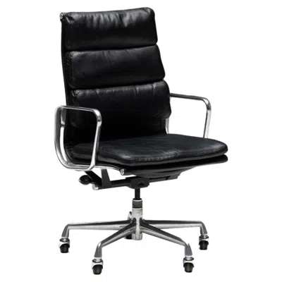 Pre-owned Charles And Ray Eames Soft Pad Office Chair By  For Herman Miller, Us, 1960s In Black