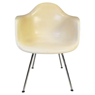 Pre-owned Charles And Ray Eames Vintage Dax Chair By  For Vitra, 1990s In Beige