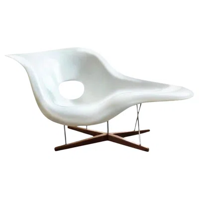 Pre-owned Charles And Ray Eames Vintage Eames Vitra La Chaise Chair, Original, Fiberglass First Generation, 1992 In Brown