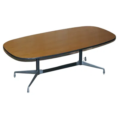 Pre-owned Charles And Ray Eames Vintage Mid Century Modern Herman Miller No1 Eames Conference Table In Brown