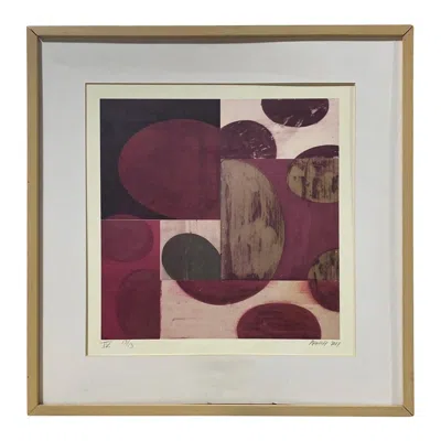 Pre-owned Charles Arnoldi California Artist Signed Limited Edition Abstract Art Lithograph In Sand