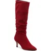 Charles By Charles David Adelphi Tall Scrunch Boot In Lipstick Red
