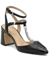 Charles By Charles David Aki Crystal T-strap Pump In Black