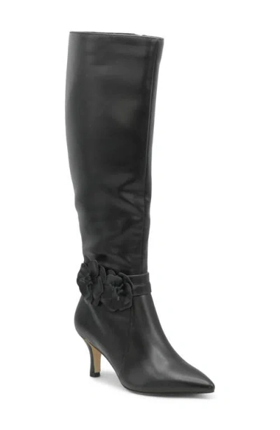 Charles By Charles David Albee Pointed Toe Knee High Boot In Black
