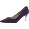 Charles By Charles David Amelia Womens Faux Suede Slip On Dress Heels In Purple