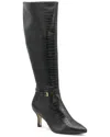 Charles By Charles David Arlie Pointed Toe Knee High Boot In Black