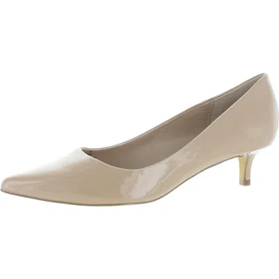 Charles By Charles David Dare Womens Patent Leather Dressy Pointed Toe Heels In Gold