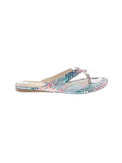 Pre-owned Charles By Charles David Flip Flops In White