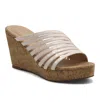Charles By Charles David Gustavo Wedge Sandal In White