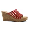 Charles By Charles David Gustavo Wedge Sandal In Hot Red