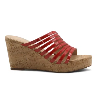 Charles By Charles David Gustavo Wedge Sandal In Hot Red