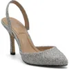Charles By Charles David Iniko Pointed Toe Slingback Pump In Silver Multi